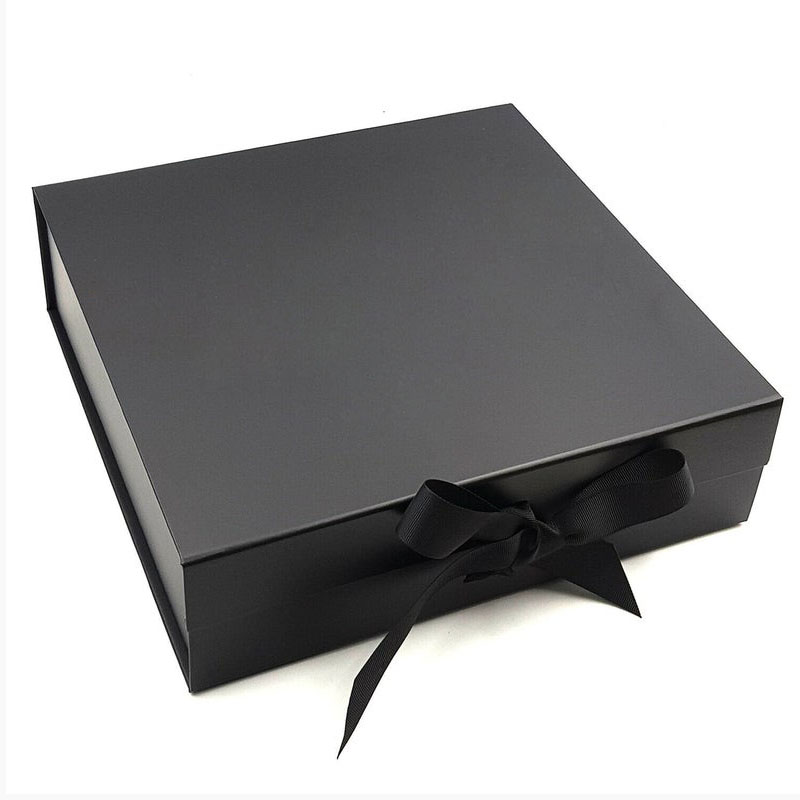  luxury large black cardboard paper garment clothing gift packaging box